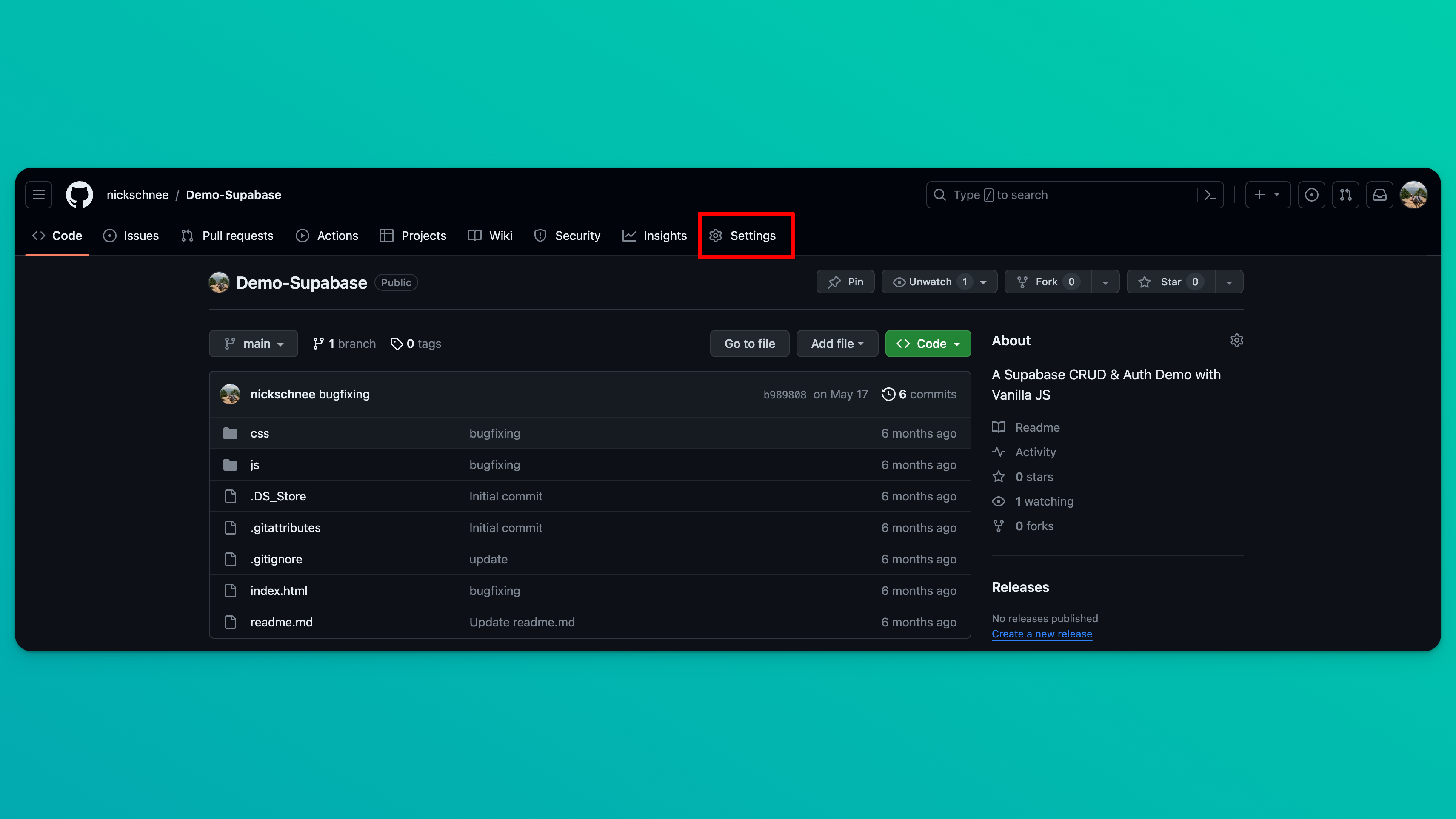 GitHub Repository Settings